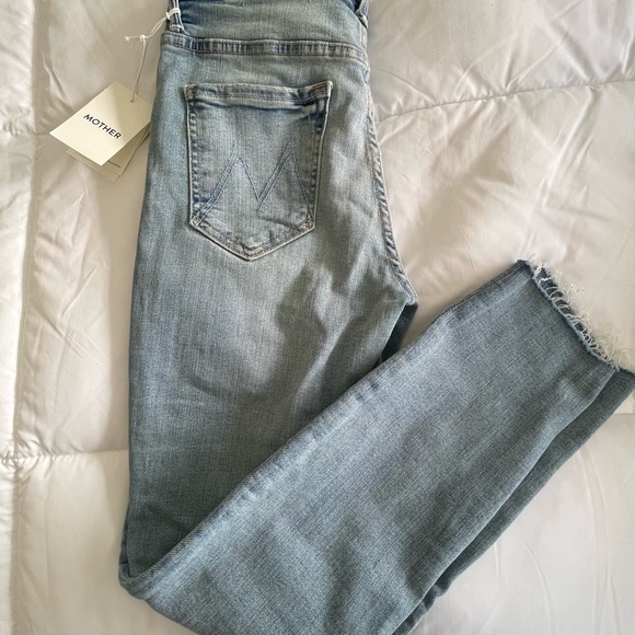 Mother Denim high rise the stunner ankle fray jeans size 26 NWT!! - Picture 3 of 6